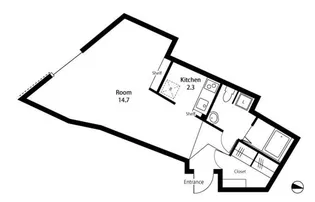 T FLAT2(ティーフラットツー)【1階】の間取り