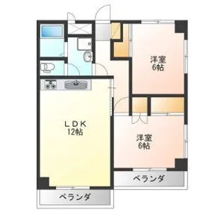 シティ・サンロード【1階】の間取り