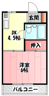 シャルマン淀江【4階】の間取り