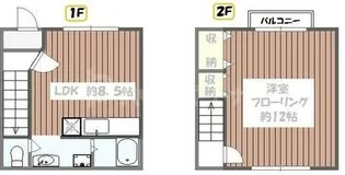 シャンブル江戸川VIII【1階】の間取り