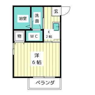 あすなろハウス【1階】の間取り