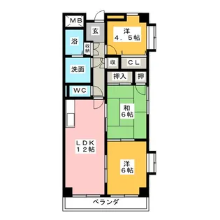 ヴィラエイト【5階】の間取り