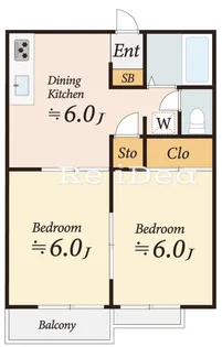 サンハイツ【1階】の間取り