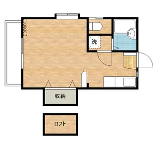 しろまちアパート【2階】の間取り