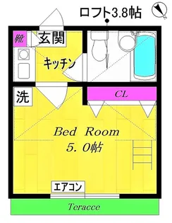 ペアハイム1【2階】の間取り