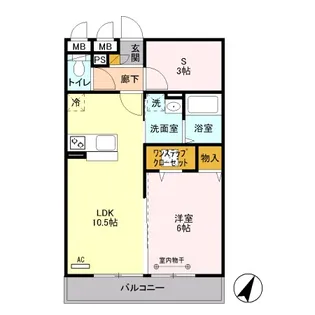 ラ カンパネラ A【3階】の間取り