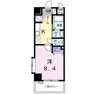 エレガンテそべ【9階】の間取り