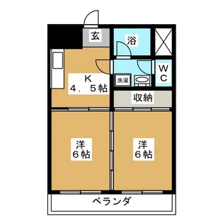 REGALO U 木町通【4階】の間取り