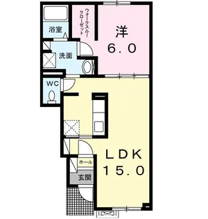 ペーシュ高丘【1階】の間取り