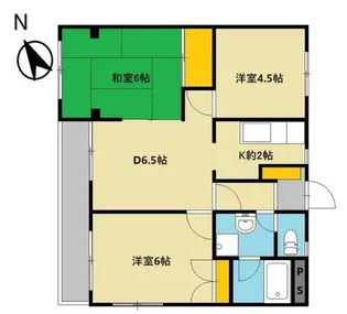 メゾンドレーブ【1階】の間取り