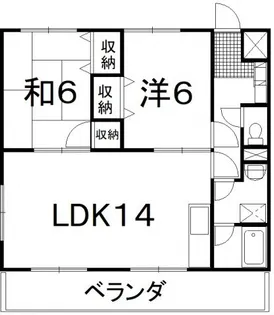 DOマンションB【1階】の間取り