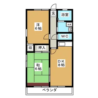 グランディール【1階】の間取り