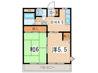 ドエル・アルス神大寺2号棟【2階】の間取り