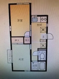 ハイツ・わたなべ【2階】の間取り