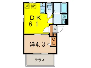 Rainbow Hills【1階】の間取り