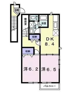 メゾン・ウォーム【2階】の間取り