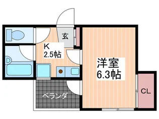 メゾン小町【3階】の間取り