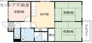 メゾンエスポアール【7階】の間取り