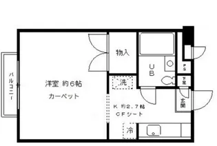 ペアパレス中目黒【2階】の間取り