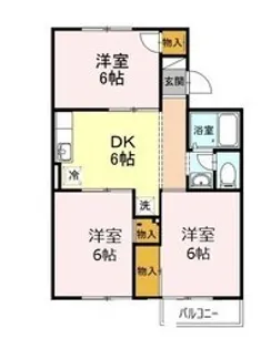 ガーデンハイツ湊【3階】の間取り