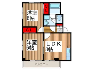 サンリヴェール【3階】の間取り