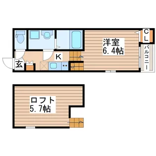 フローラ福住町【1階】の間取り