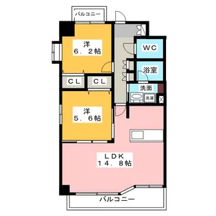 BLANCHEUR JYOUSAI【8階】の間取り
