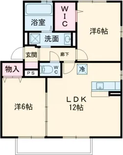 ソラーレつくば A【2階】の間取り