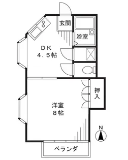ディアコート【1階】の間取り