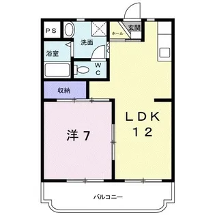 ハイツ百合の木III【3階】の間取り