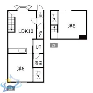 ロジェ発寒【2階】の間取り