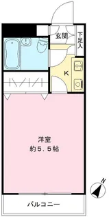 サンイワキハイツ【3階】の間取り
