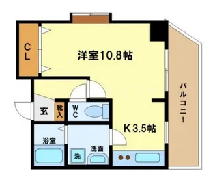 パークハイムうつぼ【5階】の間取り