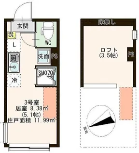 Lifestage HIRAI【1階】の間取り