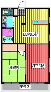 3-SEPIAII【1階】の間取り