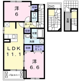 シャイニー【3階】の間取り