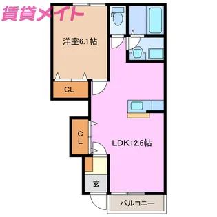 エスペランサ【1階】の間取り