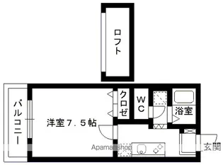 ビッグバレーF棟【1階】の間取り