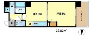 プラネシア星の子四条烏丸【7階】の間取り