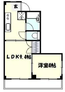 アーバンレース高津第1【3階】の間取り
