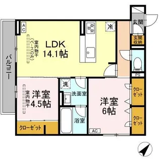 shine fort【2階】の間取り