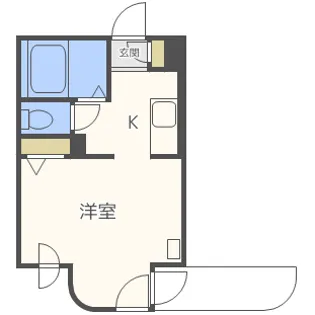 ヒューマンプラザ北大前【7階】の間取り