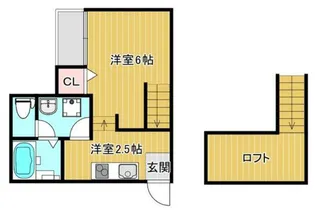 セジュール琴平【2階】の間取り