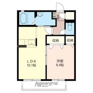 プライムメイトA【2階】の間取り