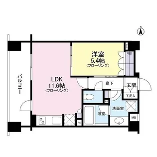 クレアホームズ新宿百人町【6階】の間取り