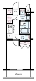 ハーモニーレジデンス東京アーバンスクエア【1階】の間取り