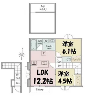 Windsor Court North【2階】の間取り