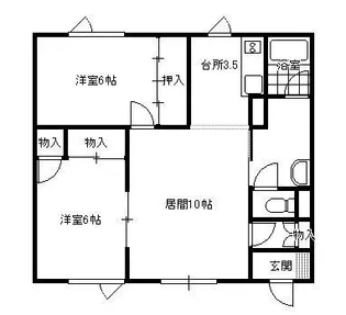 ハイツスズキA【1階】の間取り