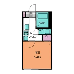 リバーサイドジュネスA棟【1階】の間取り