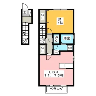 エトワール【2階】の間取り